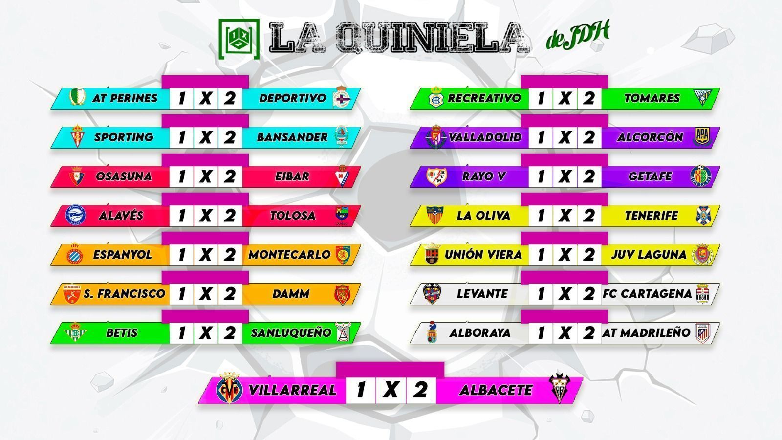 Jornada 8, jornada 10 en el grupo andaluz y jornada 9 en el grupo 7