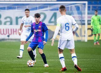 El Barcelona sale de Kiev con medio pie fuera