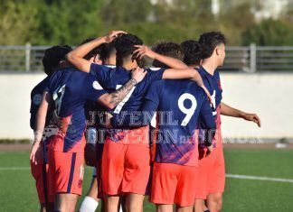 El Atlético de Madrid celebra un gol