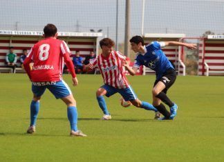Dos acciones individuales dan la victoria al Sporting ante el Covadonga Foto: Cuenta Twitter CD Covadonga