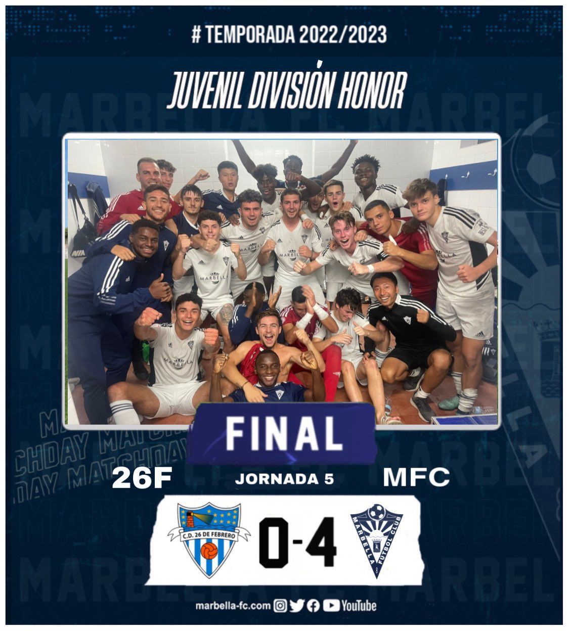 Jornada 5 26 de Febrero 0- 4 Marbella