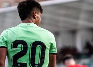 Txus Vizcay en un partido del Athletic Temporada 22-23