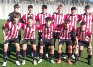 Once inicial Athletic Club vs Gazte jornada 9