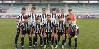Once inicial del Badajoz vs Amistad