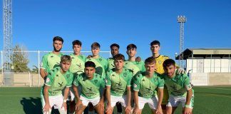 Plantilla del Villanovense frente al Rayo Majadahonda