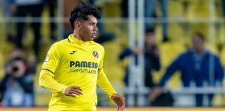 Luis Quintero jugando en el Villarreal