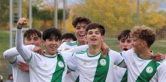 Celebración de un gol de Carva