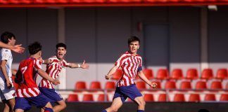 Javier Alonso, delantero del Atlético Madrileño.