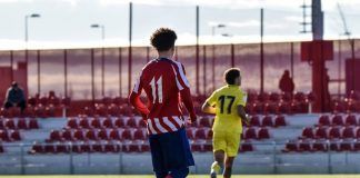 Adnane Bensaad en un partido con el Madrileño.