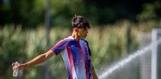Marc Bernal debut en Primera Federación con el Barsa Atletic.