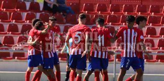 Atlético Madrileño celebrando un gol