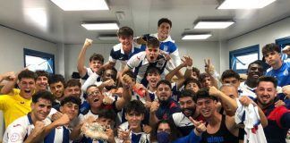 La euforia del Leganés. El CD Leganés vence en casa al Rayo Alcobendas por 2-1 en la jornada 3