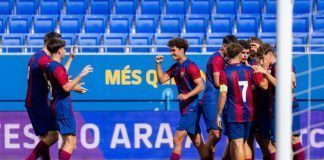 El Barça gana (2-0) al Shakthar y pone pie y medio en octavos de final. Los blaugrana fueron mejores y Dani Rodríguez brilló una vez más.
