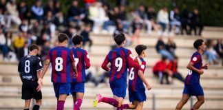 La Damm saca un punto (1-1) en casa de un Barça que, atacado por las bajas, pierde el liderato de este DH3. Goles de Salva y Nil Calderò.