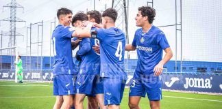 La imagen del 1-0. Galería de Fotos Getafe - Mérida