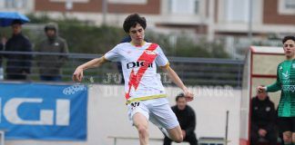 Marcos Parriego en el partido ante La Cruz.