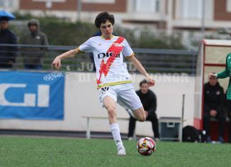 Marcos Parriego en el partido ante La Cruz.