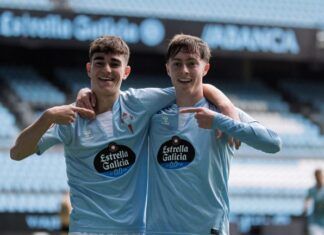 Oscar Marcos y Ángel Arcos, jugadores del Celta Fortuna, convocados con la selección española sub.19