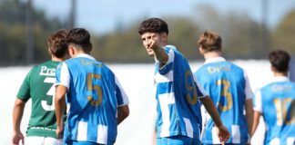 Goleada del Depor ante la Gimnástica en el estreno del campo Arsenio Iglesias