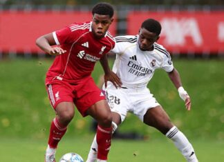 Un nuevo muro emerge en Valdebebas Ariel Nkoghe, cemento armado para el Juvenil A del Madrid