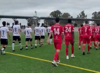 Intensidad sin goles entre Burgos y Diocesano. Foto: cuenta de X de la cantera del Diocesano