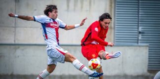 Un Damm dominante y eficaz supera al Huesca