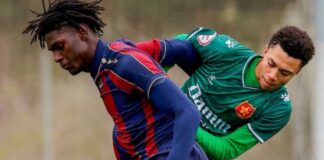 El Levante se clasifica en un duelo repleto de goles. Foto: cuenta de X del CF Damm