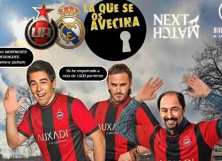 El Unión Adarve calienta el derbi ante el Real Madrid