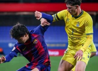 Dominio total y clasificación. Foto: cuenta de X de la cantera del Barcelona.