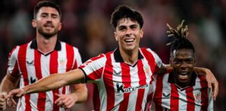 Valverde tira de siete cachorros. Foto: cuenta de X del Athletic Club.