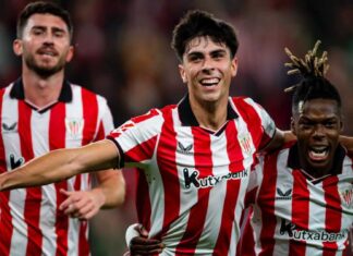 Valverde tira de siete cachorros. Foto: cuenta de X del Athletic Club.
