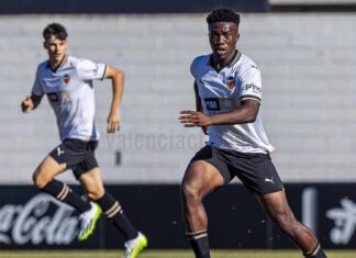 David Otorbi renovará en los próximos días con el Valencia. FOTO: Valencia CF