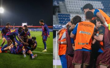 Barcelona y Deportivo de la Coruña
