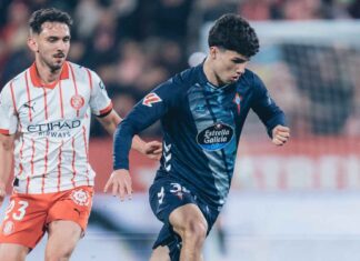 Andrés Antañón se ha convertido en el nuevo niño de Giráldez. Foto: cuenta de X del Celta de Vigo.