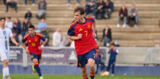 Primer obstáculo superado con nota. Foto: cuenta de X de la Selección Española de Fútbol.