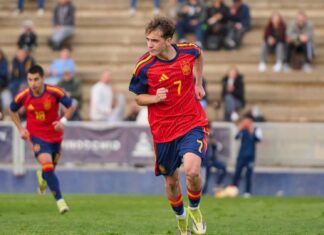 Primer obstáculo superado con nota. Foto: cuenta de X de la Selección Española de Fútbol.
