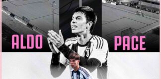 La posible incorporación de Aldo Pace al Sporting. Foto: cuenta de Instagram de la residencia de la Juventus.